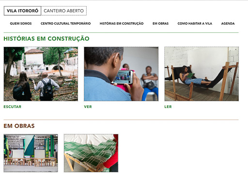 O site vilaitororo.org.br